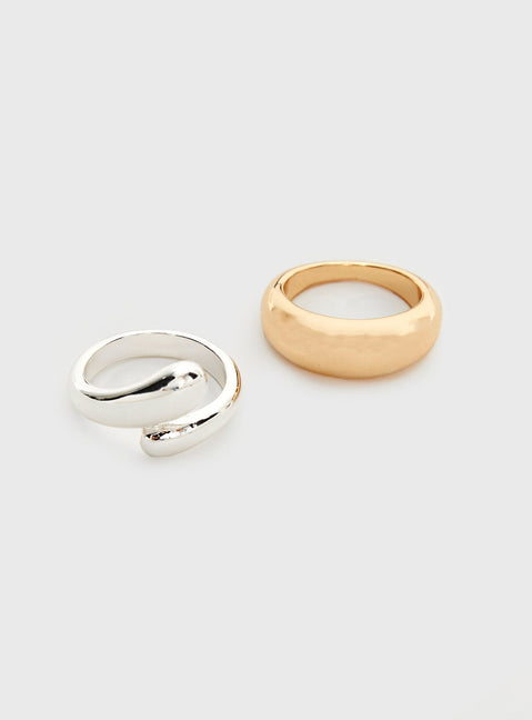 Kerr Ring Set Silver / Gold