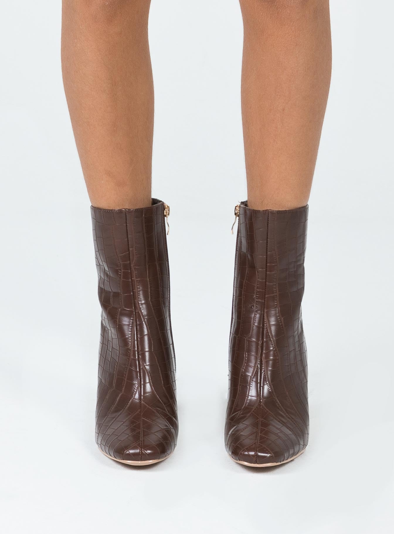 Thriller Boots Brown Croc