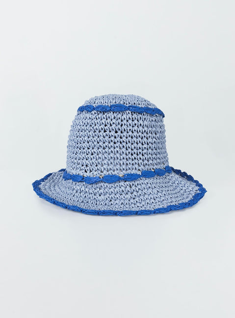Bucket hat Crochet design Internal drawstring Wired brim
