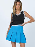 Aidy Mini Pleat Skirt Blue