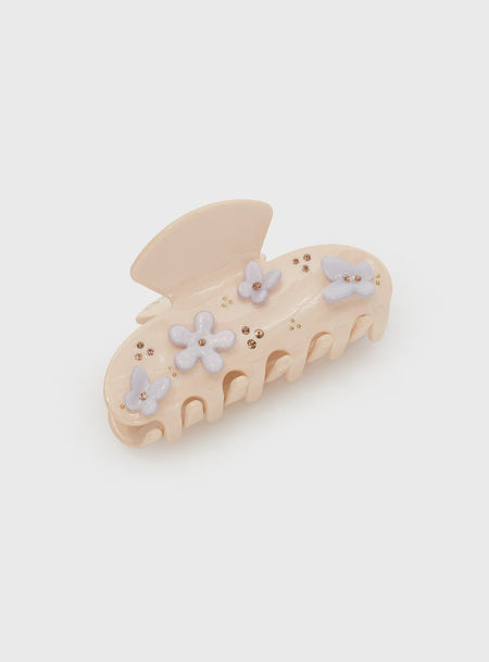 Eulalia Hair Clip Cream / Blue