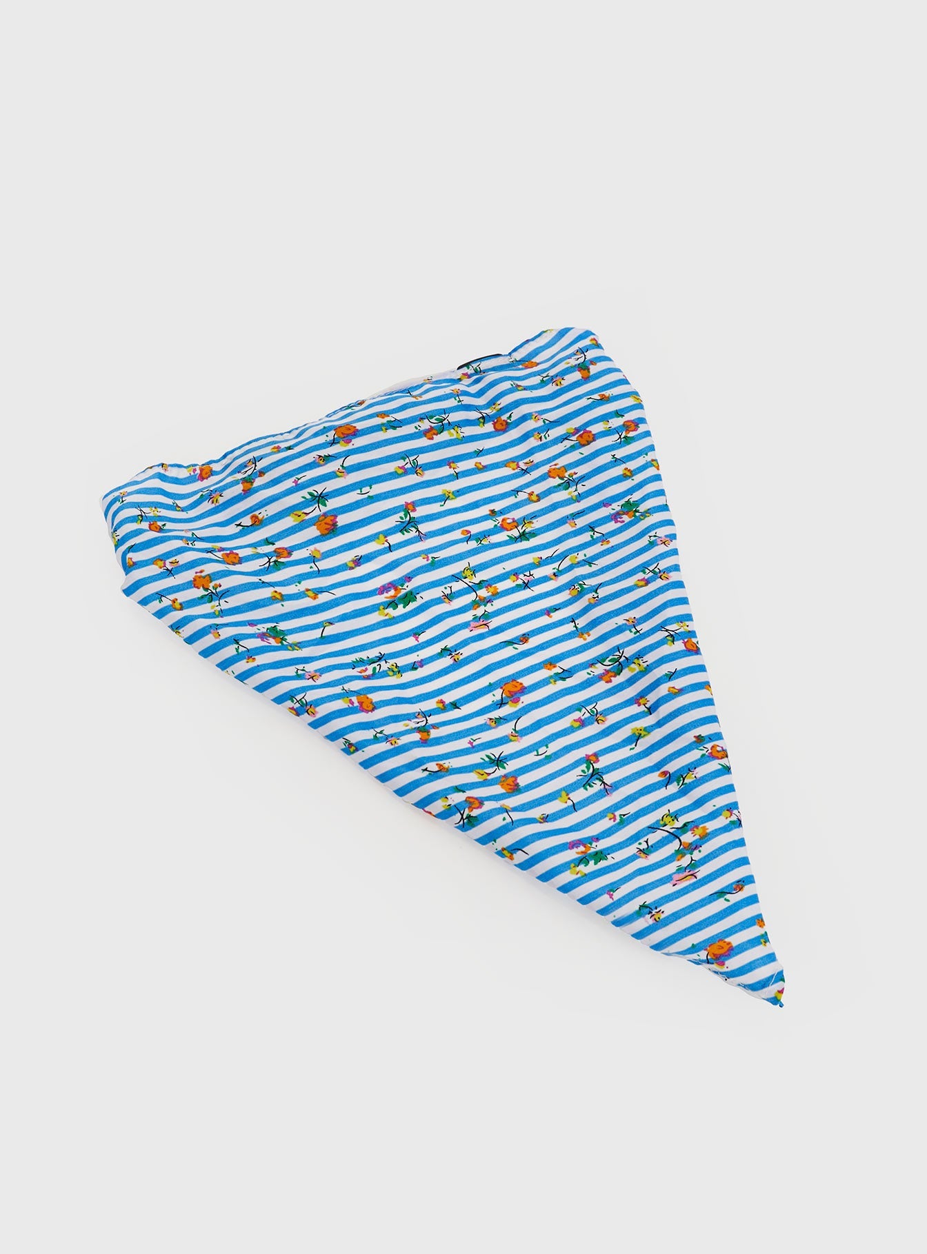 Headband Scarf design, graphic floral print Elasticated band, inner double hair comb slides 