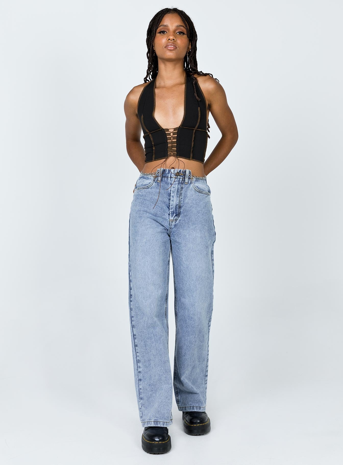Princess Polly High Rise  Chain Reaction Jean