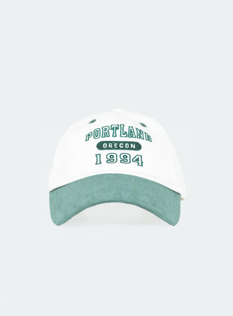 Cap Embroidered graphic Adjustable strap at back OSFM