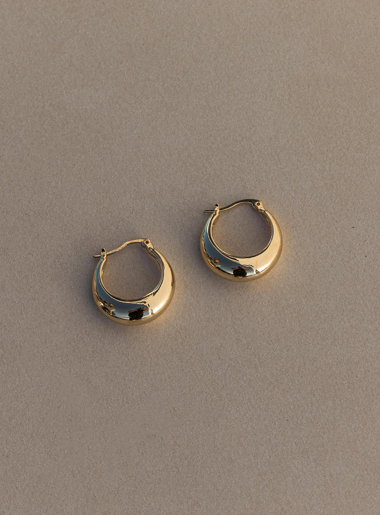 Garson Gold Plated Hoop Earrings