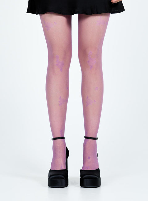 Stockings Floral print