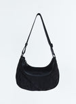 Bag Adjustable strap Black toned hardware Zip fastening Internal zip and card slip pockets