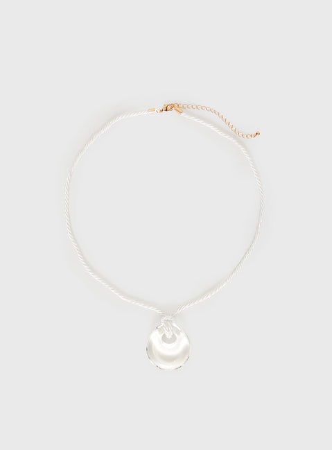 Gold-toned necklace Large pendant, lobster clasp fastening