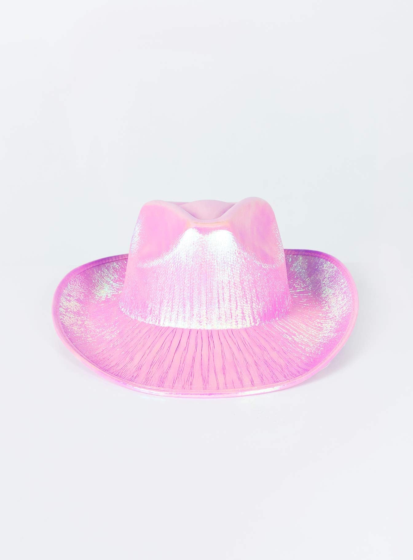 Cowboy hat Metallic shimmer  Stiff brim  OSFM