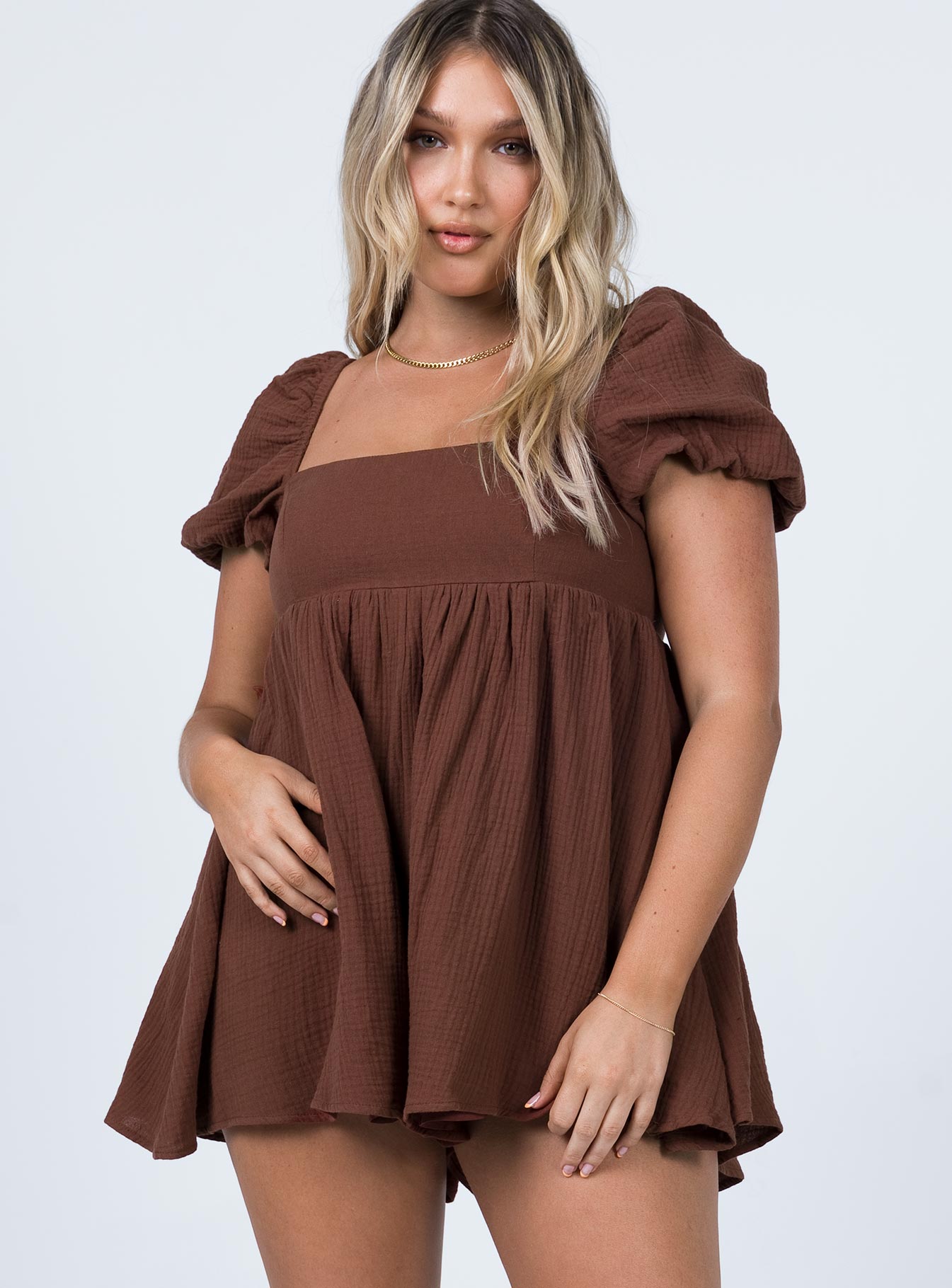 Lorna Playsuit Brown
