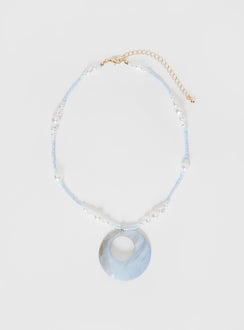 Pendant necklace Beaded pearl detail, lobster clasp fastening