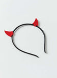Dare Devil Costume Headband Red
