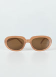 Sunglasses Lightweight frame Brown tinted lenses Moulded nose bridge