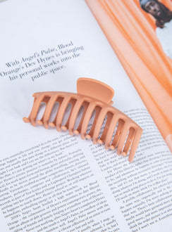 Watch Me Hair Clip Peach