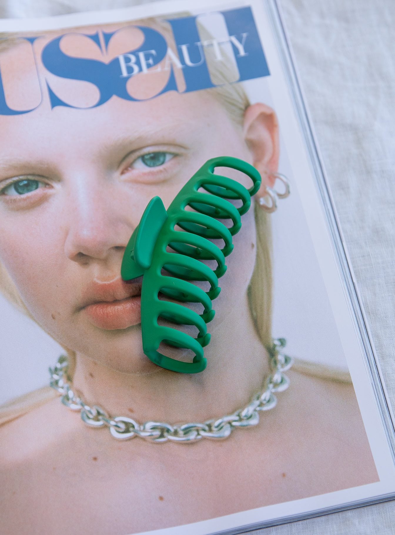 Watch Me Hair Clip Green