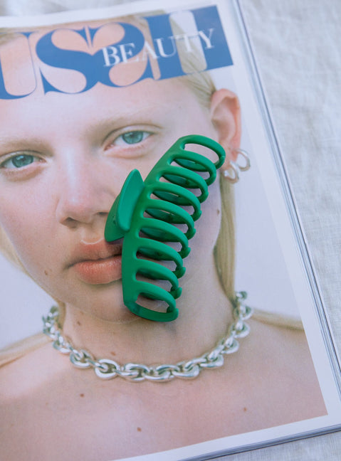 Watch Me Hair Clip Green