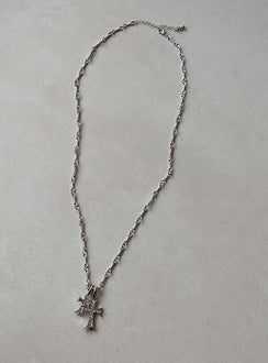 Curtis Cross Necklace Silver