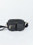 Peta & Jain Lala Crossbody Bag Black Pebble / Gold