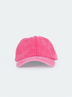 Pink cap Distressed look Adjustable back strap 