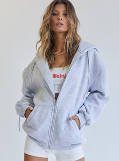 Florida Zip Up Sweatshirt Grey