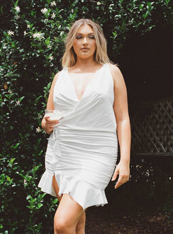 Devotion Mini Dress White Eco