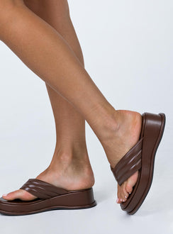 Pump It Up Platforms Choc Brown