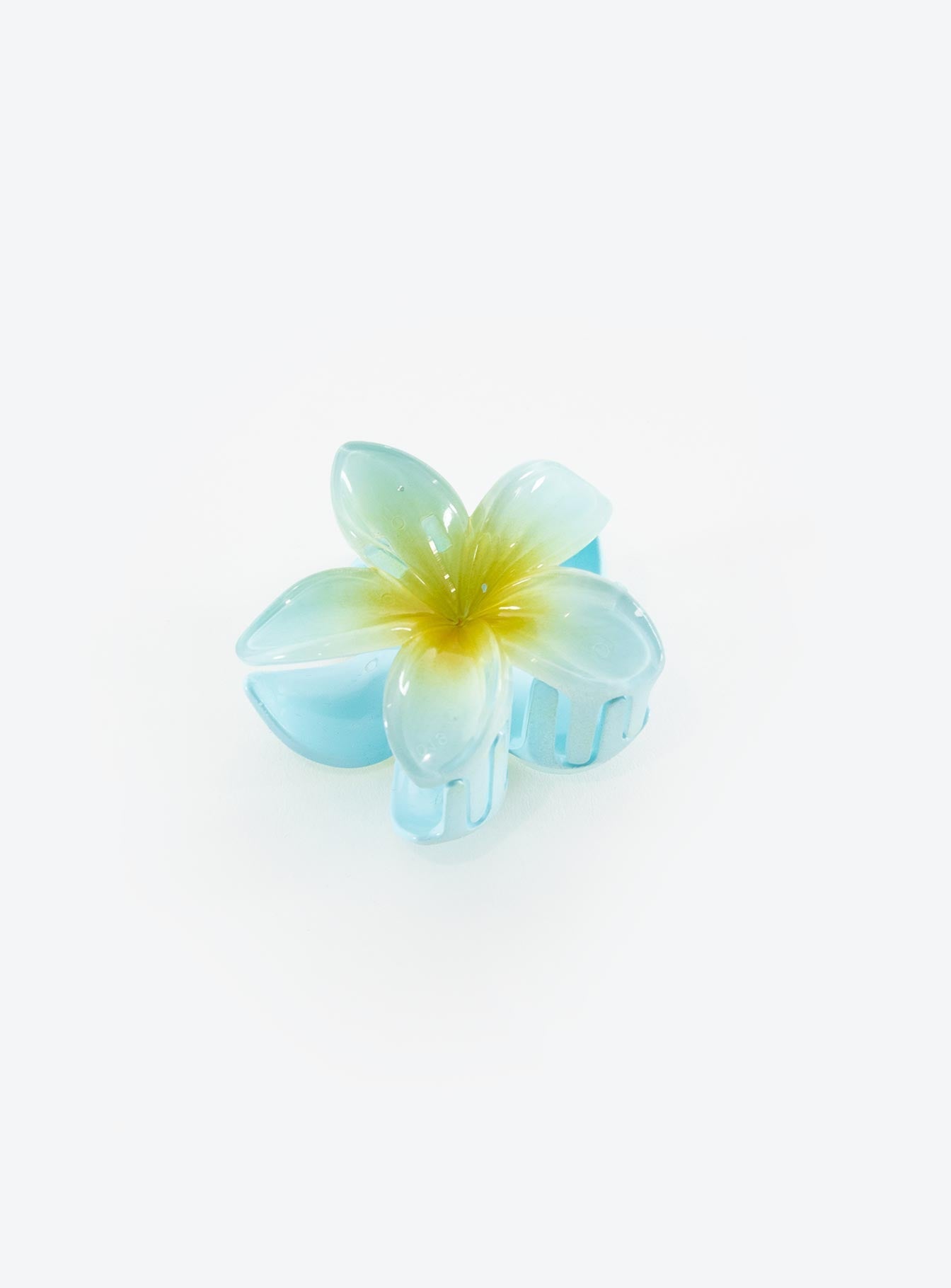 Hair clip Claw style clip Flower design Shine finish