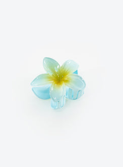 Hair clip Claw style clip Flower design Shine finish
