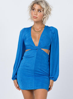 Princess Polly   Adi Cut Out Mini Dress Blue