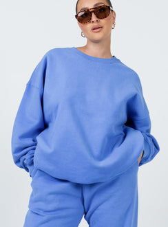 It's A Vibe Crewneck Sweatshirt Blue