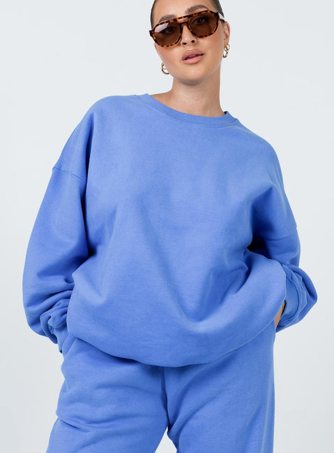 It's A Vibe Crewneck Sweatshirt Blue