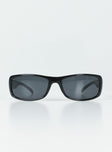 Sunglasses UV 400 Black tinted lenses  Moulded nose bridge 