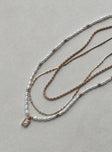 Zealy Necklace Gold / White
