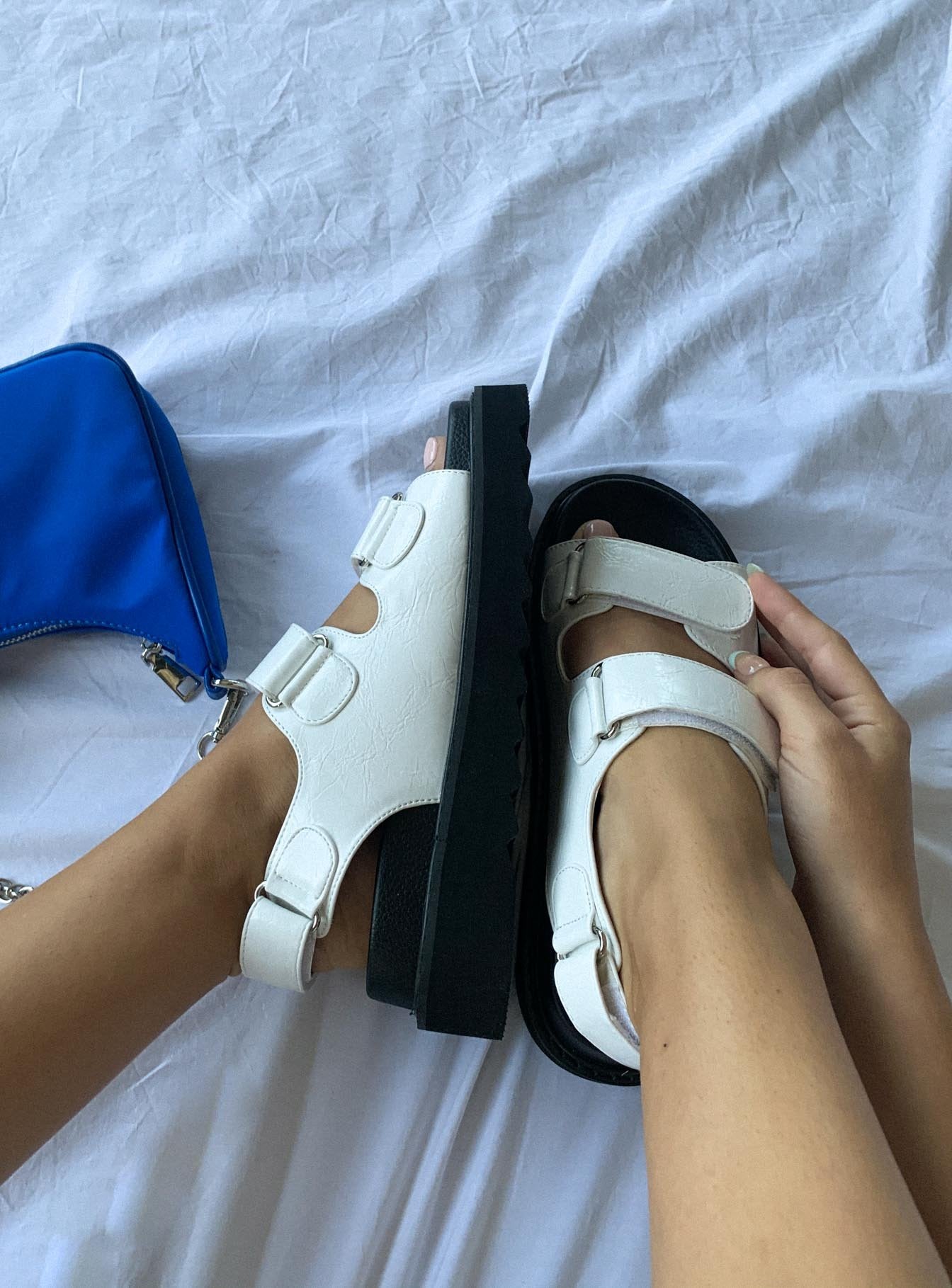 Rue Chunky Sandals White