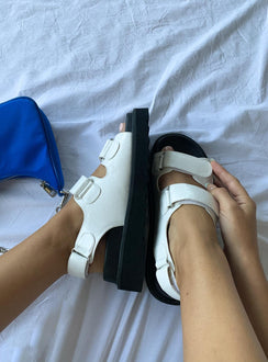 Rue Chunky Sandals White