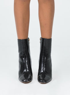 Thriller Boots Black Croc