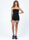 Strapless romper Soft knit material  Inner silicone strip at bust 