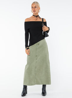 Sweater Soft ribbed material Off-the-shoulder design Asymmetric hem Semi-sheer Good stretch