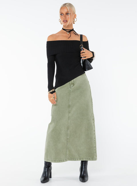 Sweater Soft ribbed material Off-the-shoulder design Asymmetric hem Semi-sheer Good stretch