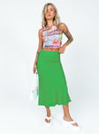 Bine Midi Skirt Green Princess Polly  Midi 