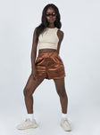 Muse Track Shorts Brown