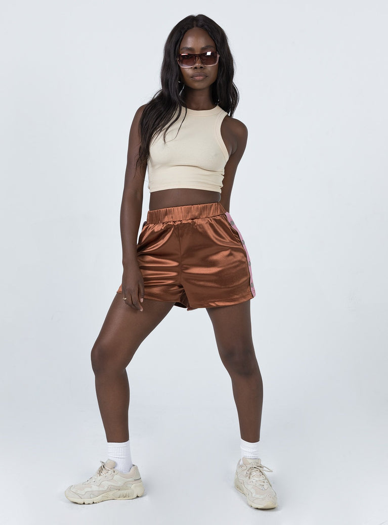 Muse Track Shorts Brown