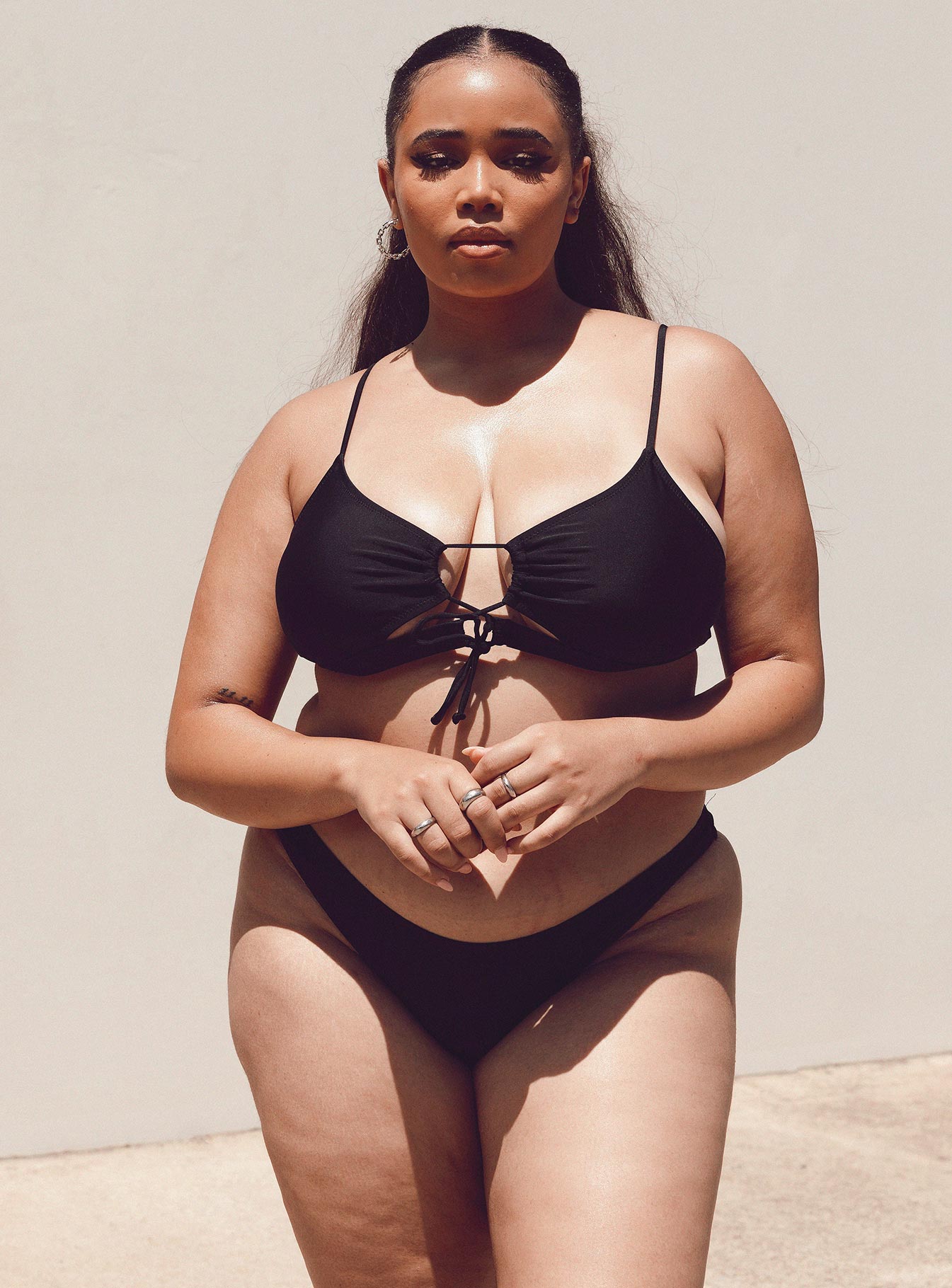 Ashley Bikini Bottoms Black Curve