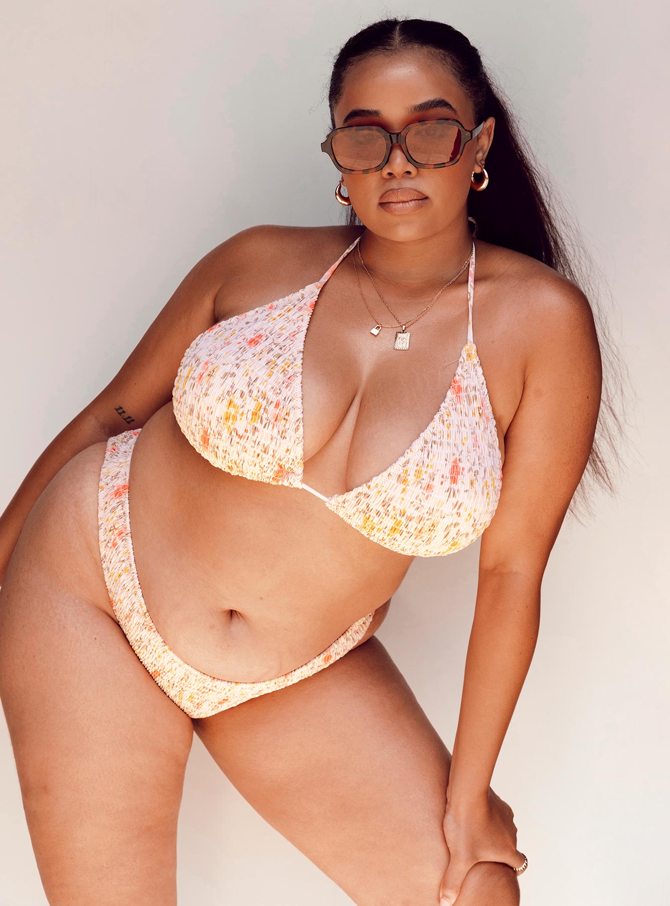 Blanca Bikini Bottoms Beige Curve