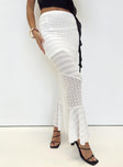 Natoma Lace Bias Cut Maxi Skirt White Princess Polly  Maxi 
