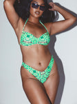 Marissa Bikini Bottoms Green Multi