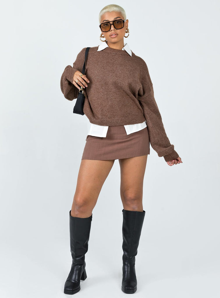 Beth Sweater Brown