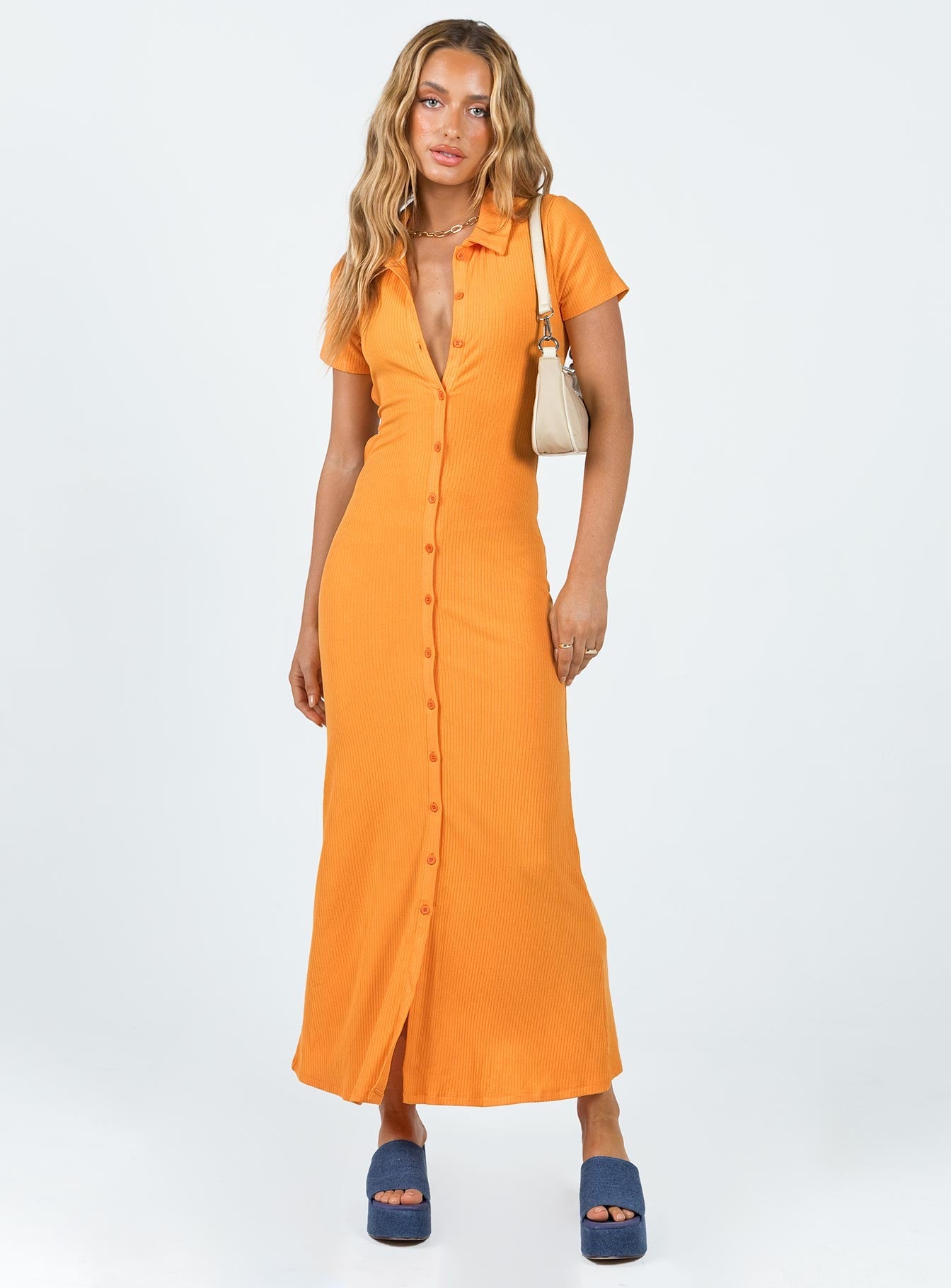 Ravenna Midi Dress Orange