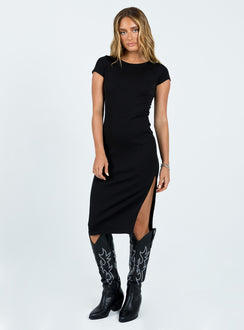 The Classic Midi Dress Black