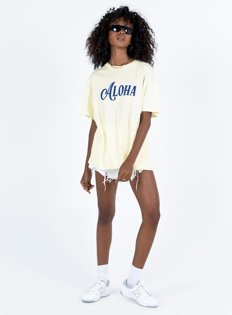 Tee Drop shoulder Graphic print Slight stretch Unlined